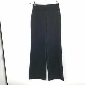Saint James France Women Size 8 Medium Pants Black Wide Leg Pull On Santina Knit